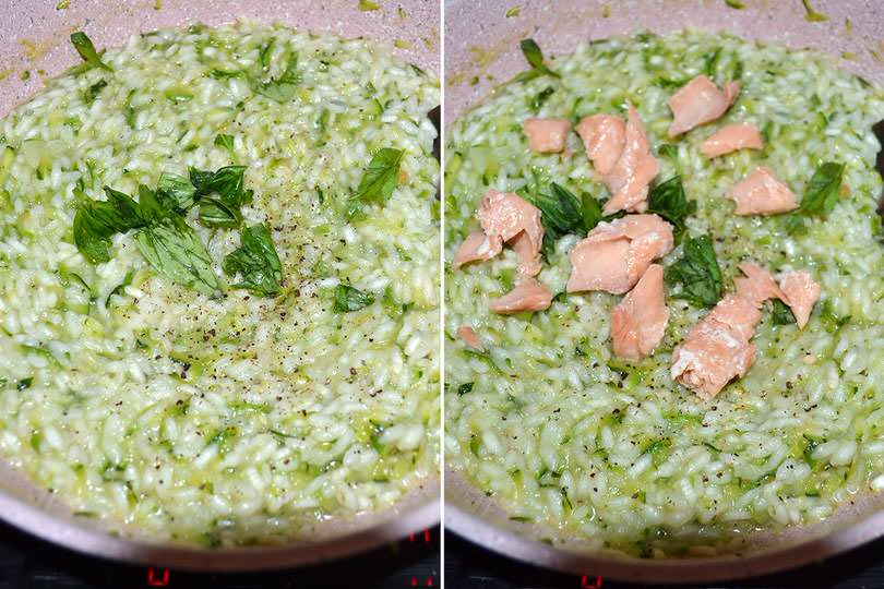 3 aggiungere salmone