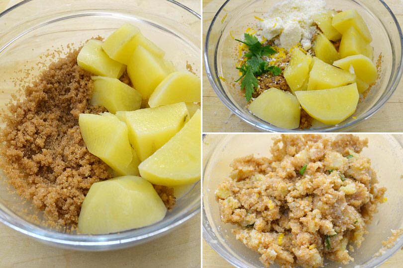 3 impastare patate e amaranto