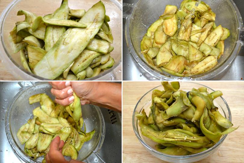 3 strizzare melanzane