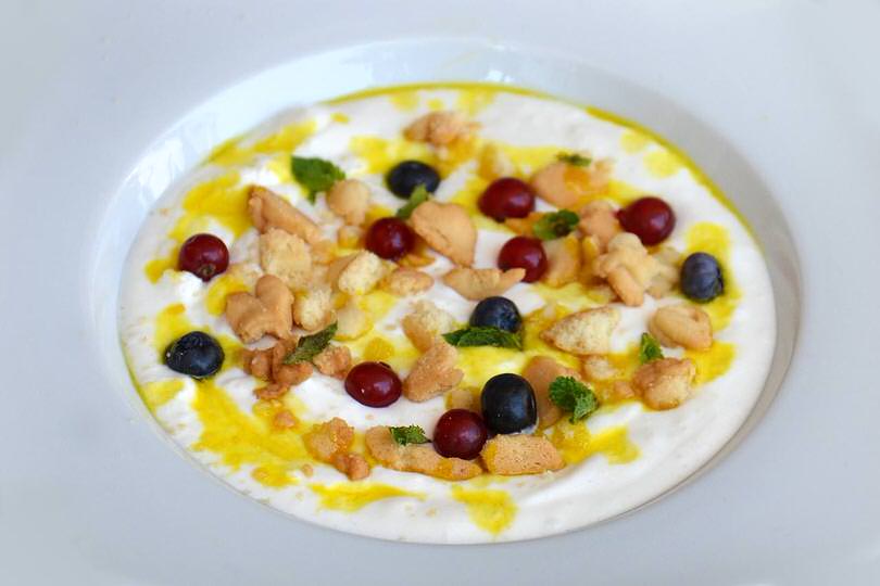 Mousse ricotta al basilico