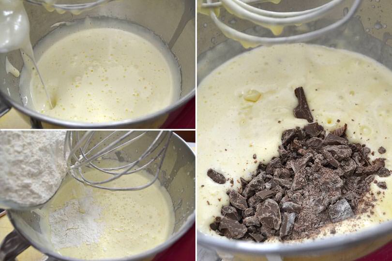 2 ggiungere cioccolato