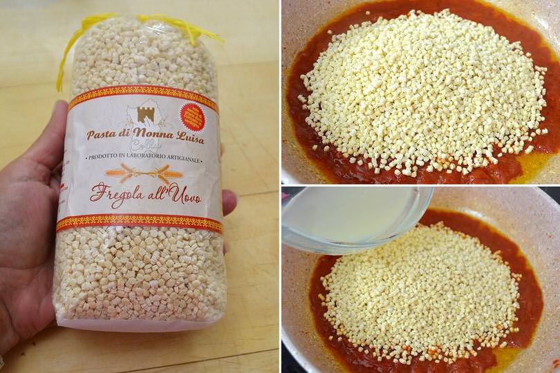 3 aggiungere fregola