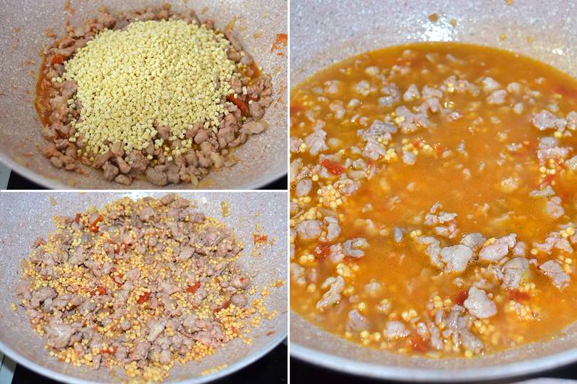 3 aggiungere la fregola