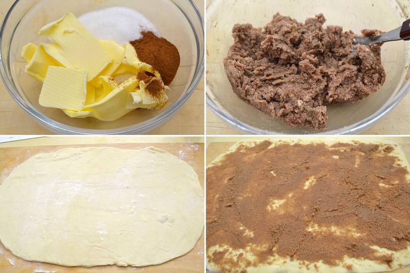 3 zucchero cannella burro