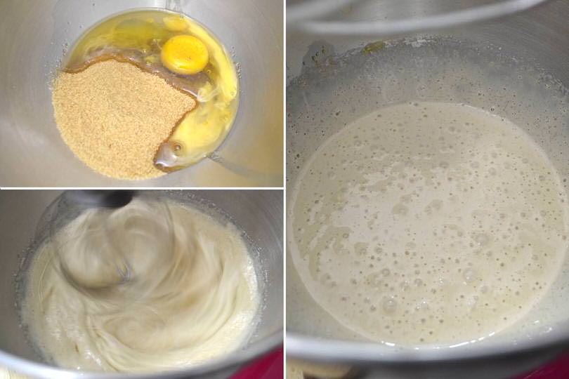 1 mintare uova e zucchero