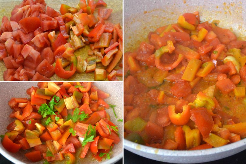 1 pomodoro e peperoni