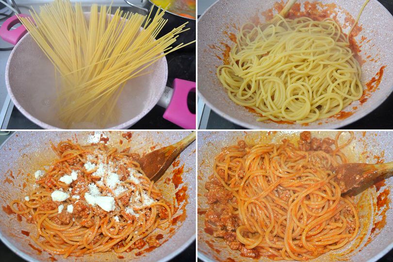 4 cuocere spaghetti