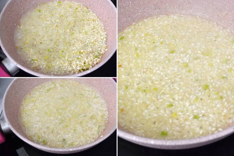 2 aggiungere prosecco