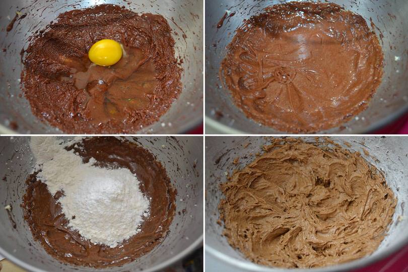 2 aggiungere uova e farina