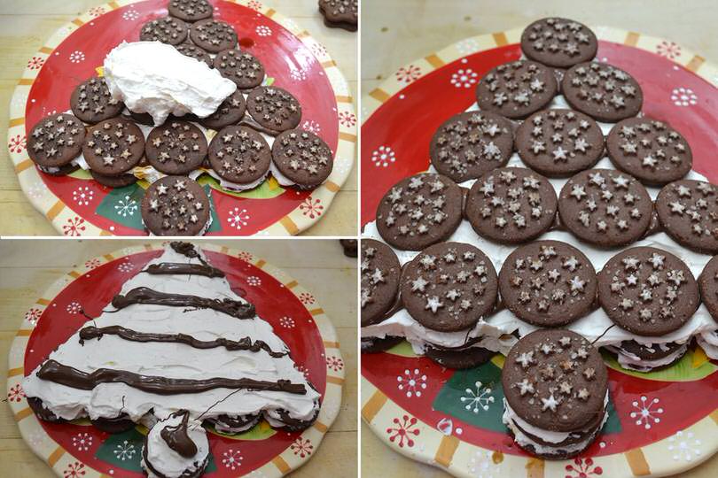 Stelle Di Natale Dolci.Albero Di Pan Di Stelle Ricetta Albero Di Pan Di Stelle Di Misya