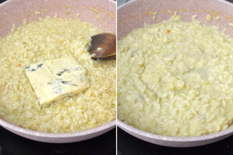 4 mantecare risotto