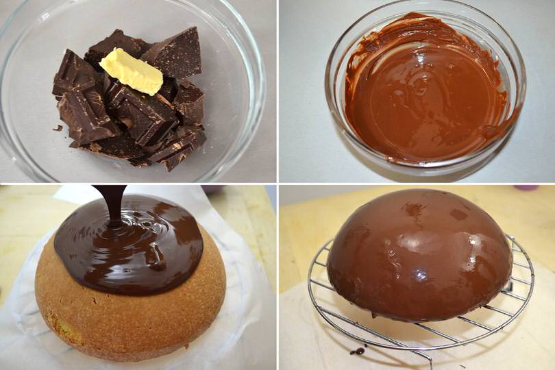 5 glassare con cioccolato