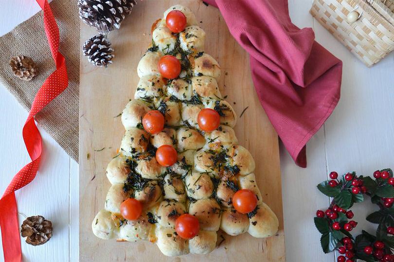 Antipasti Di Natale Coreografici.Danubio Ad Albero Di Natale Ricetta Danubio Ad Albero Di Natale Di Misya