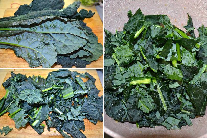 2 aggiungere cavolo nero