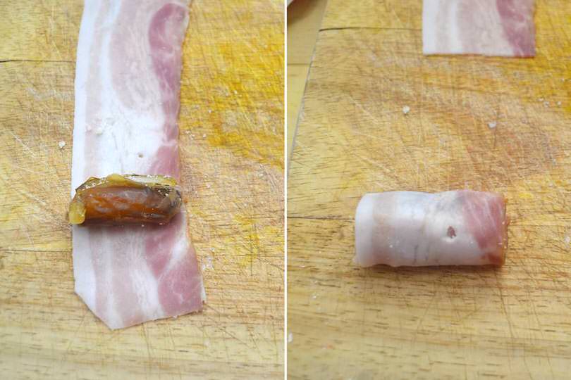 2 avvolgere bacon