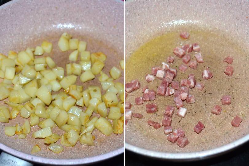 2 topinambur e pancetta