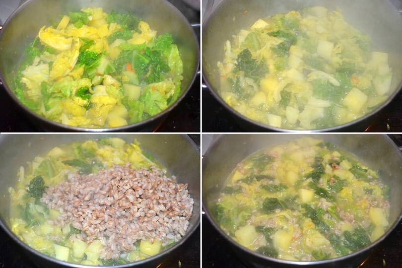 3 aggiungere il farro
