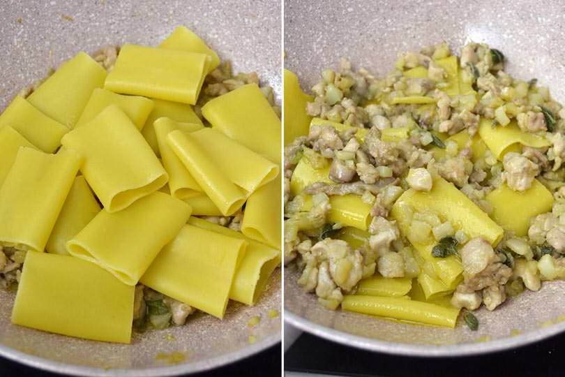 4 aggiungere paccheri