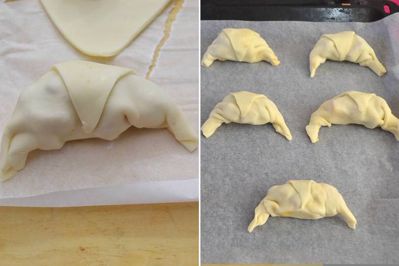 4 infornare cornetti