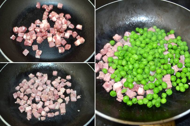 1 pancetta e piselli