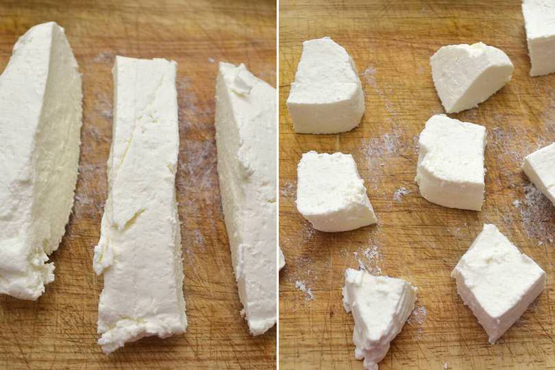 1 tagliare la ricotta