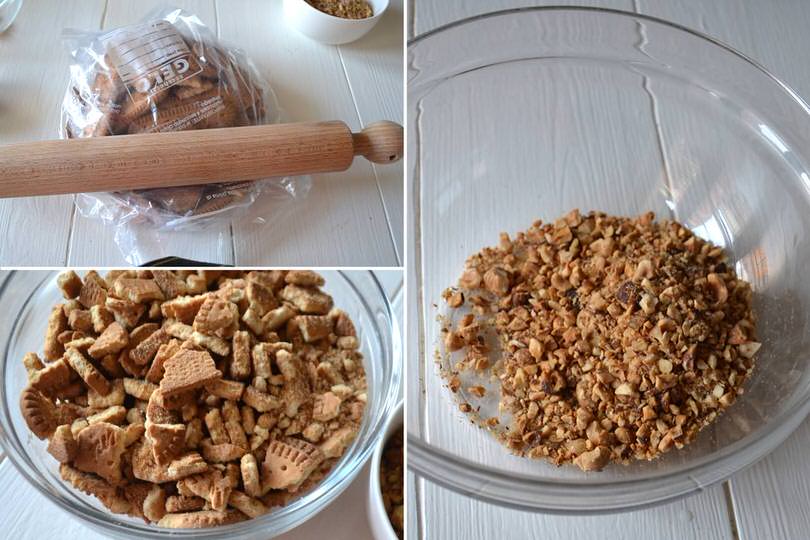 2 tritare nocciole e biscotti