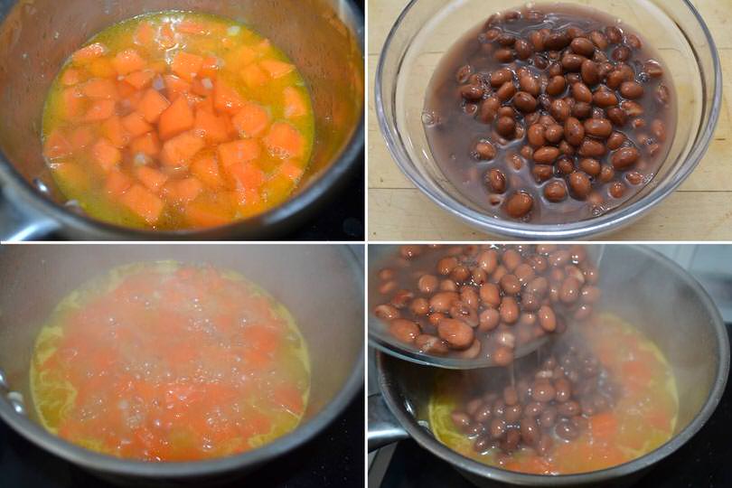 3 aggiungere fagioli