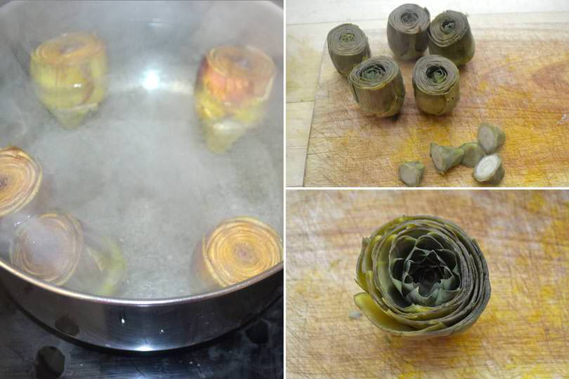 3 cuocere carciofi