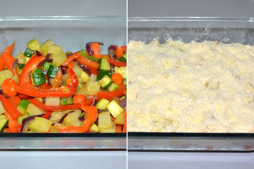 4 verdure nella teglia