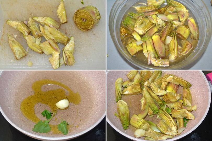 1 carciofi in padella