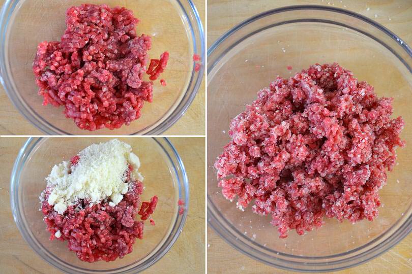 1 carne macinata e parmigiano