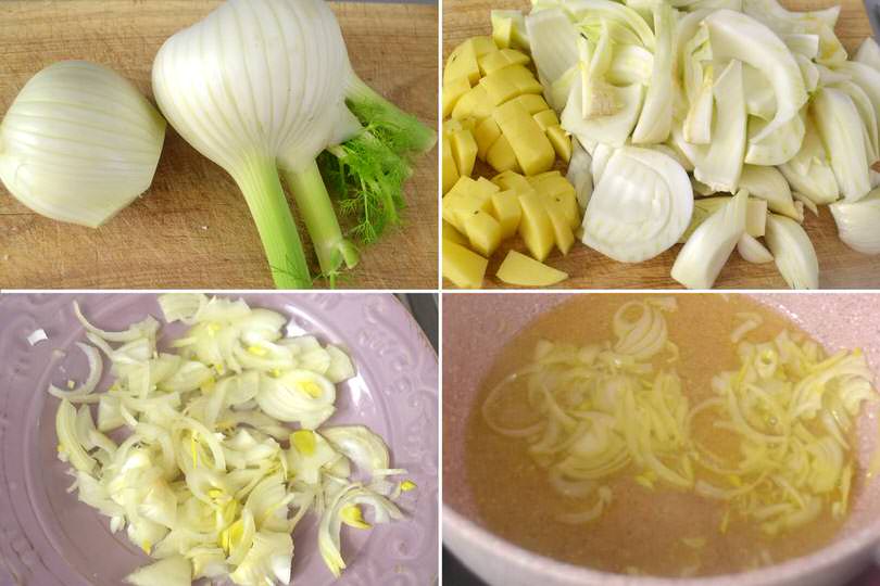 1 tagliare finocchi