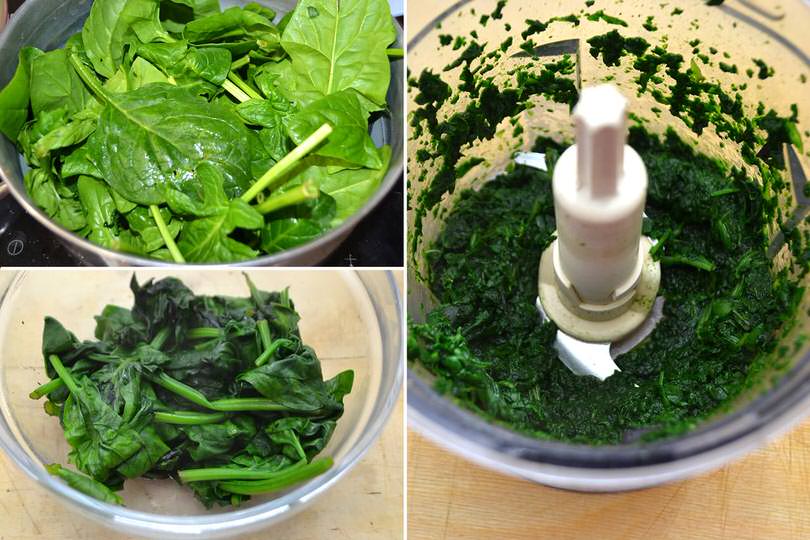 2 cuocere spinaci