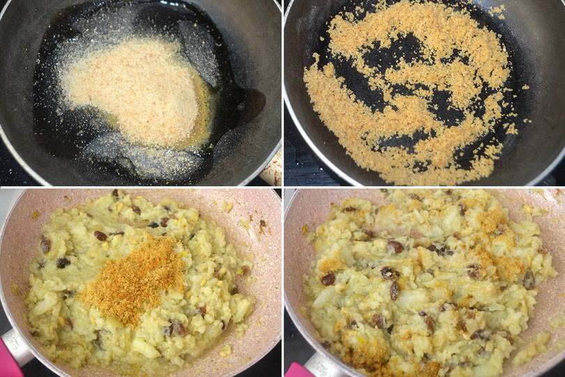 4 aggiungere pangratatto