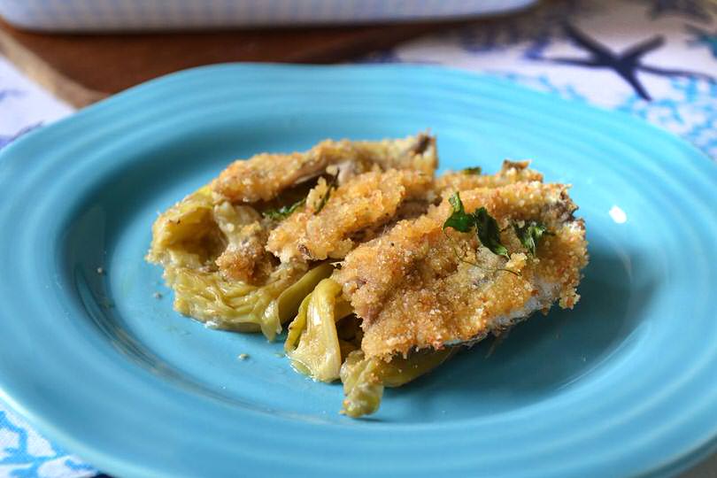 tortino carciofi e alici