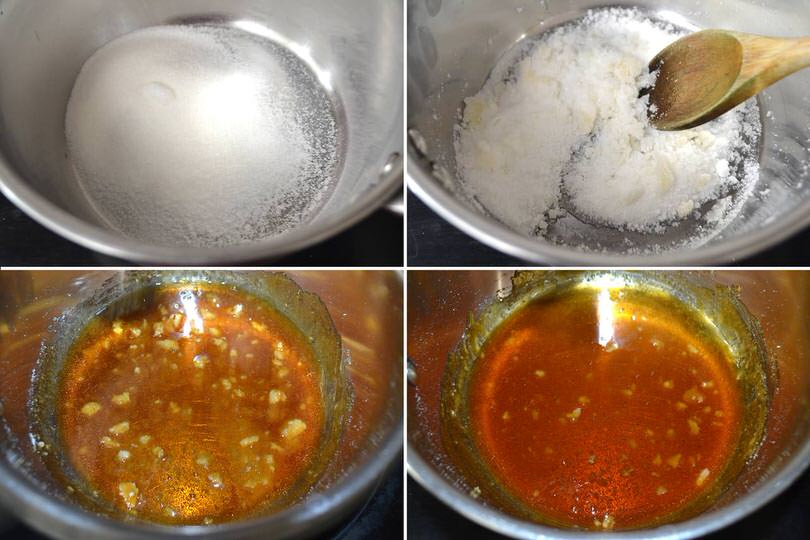 1 caramellare zucchero