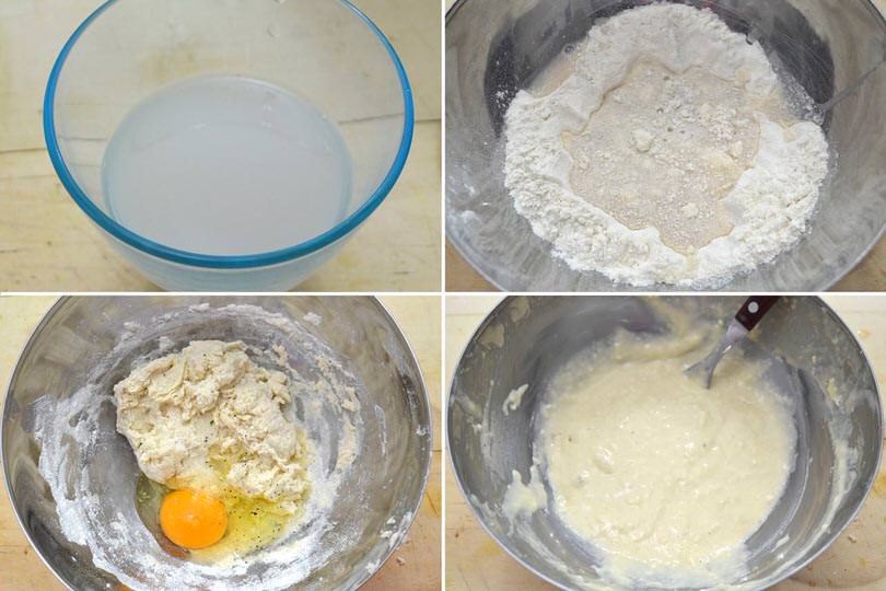 1 pastella con lievito