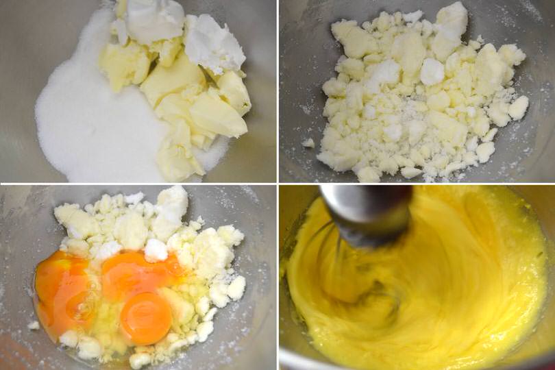 1 uova burro zucchero