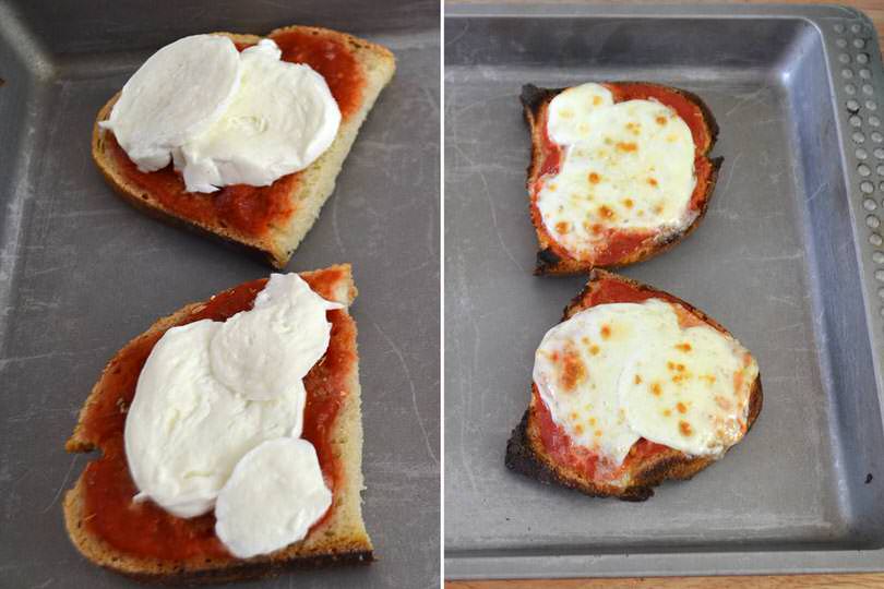 2 aggiunger mozzarella