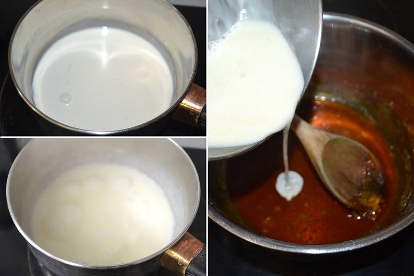 2 aggiungere panna