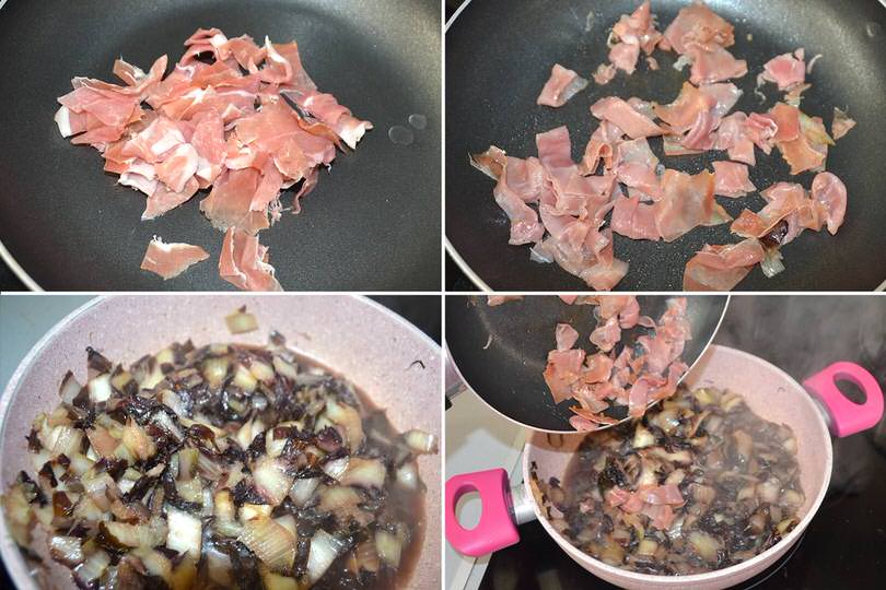 2 aggiungere prosciutto