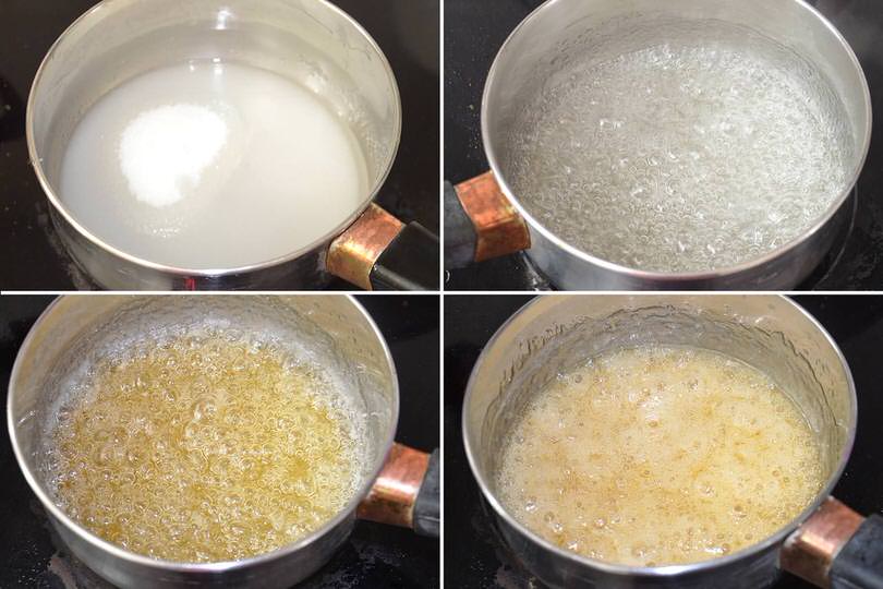 2 caramellare zucchero