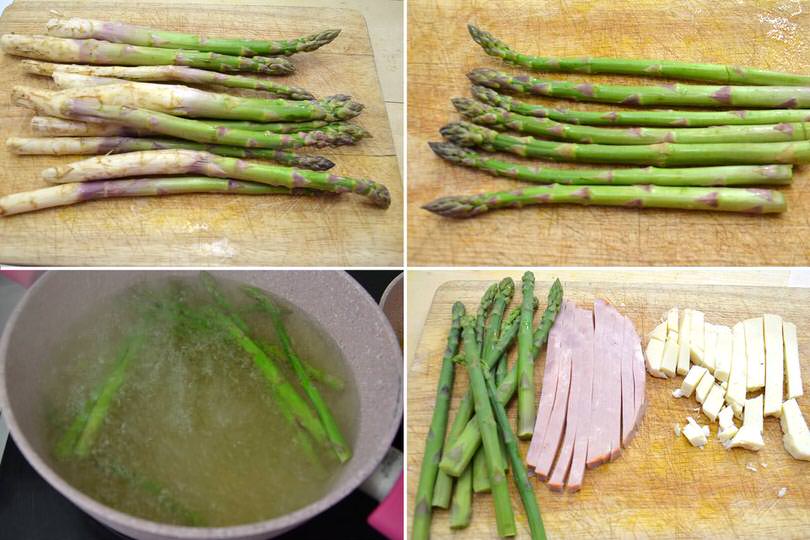 2 cuocere asparagi