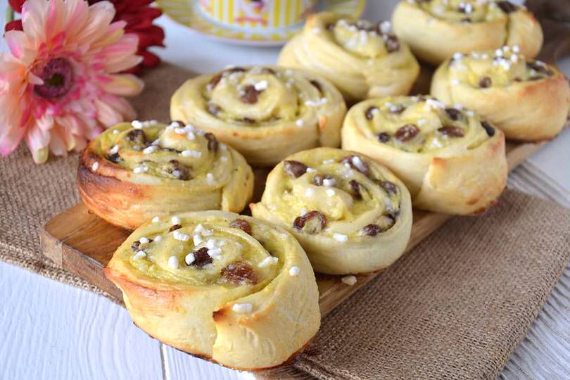 girelle crema e uvetta