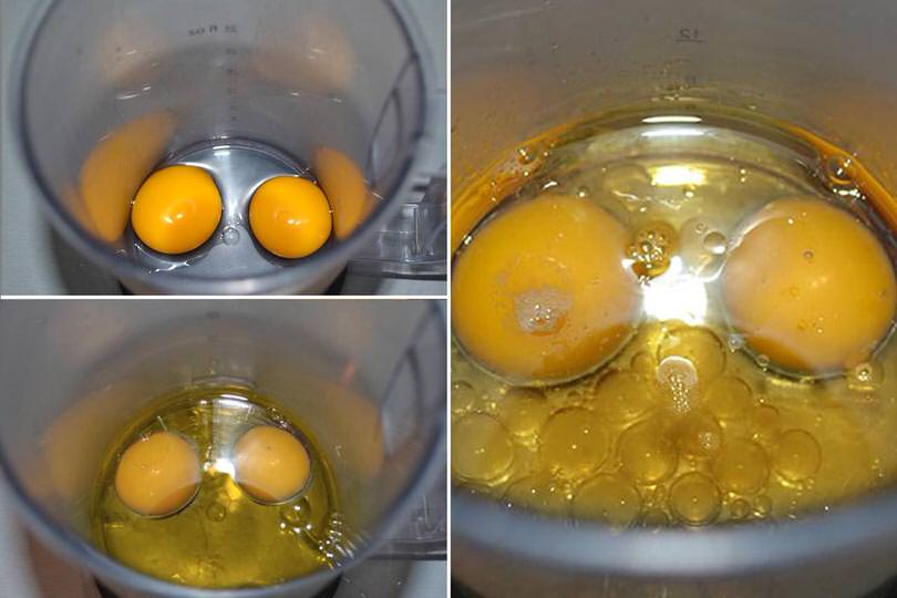 1 uova e olio