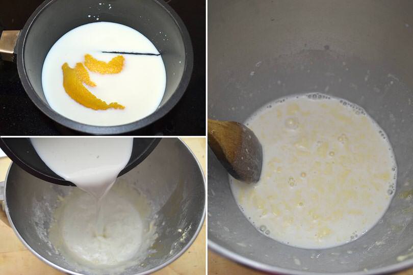 3 aggiungere latte