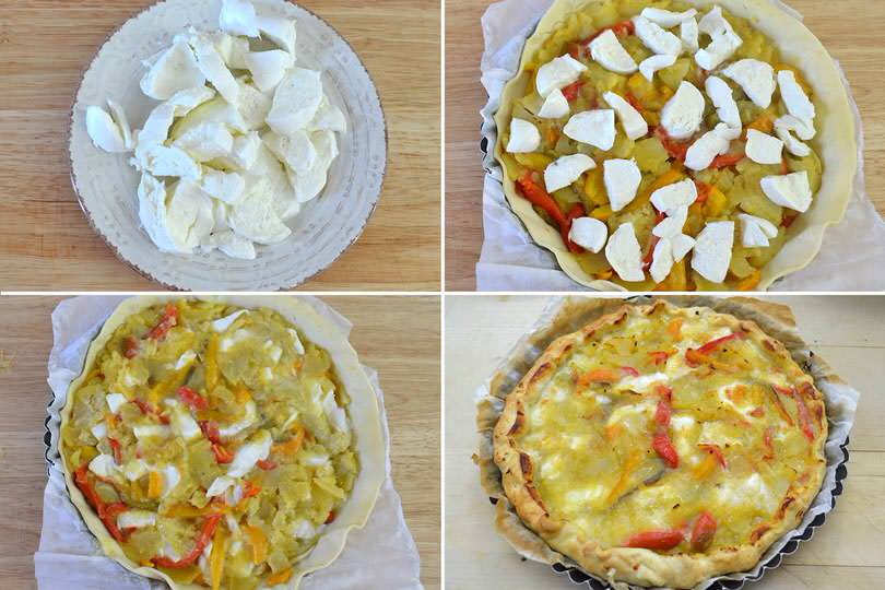 4 aggiungere mozzarella