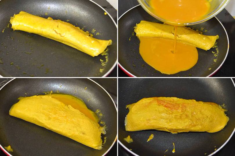 4 arrotolare frittata