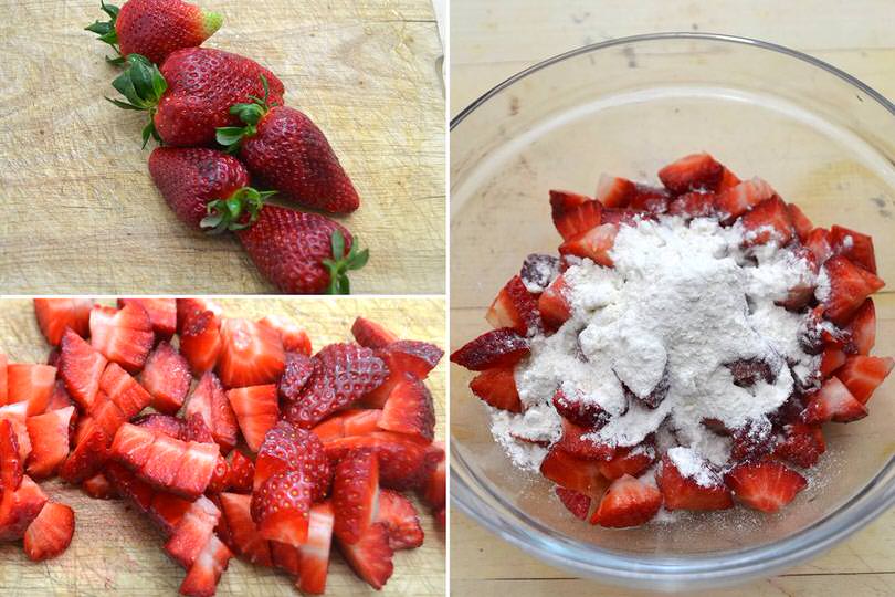 4 fragole e farina
