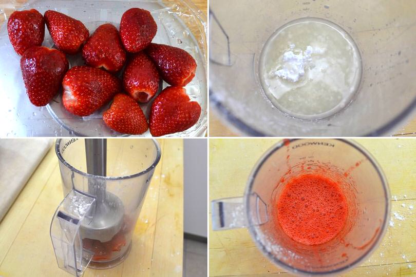 1 frullare fragole